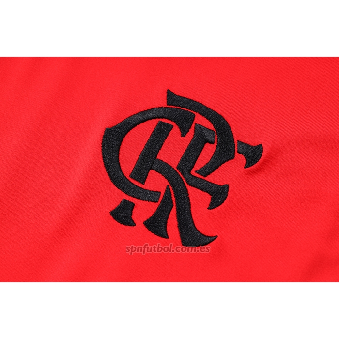 Chandal del Flamengo Manga Corta 2023-2024 Rojo - Pantalon Corto